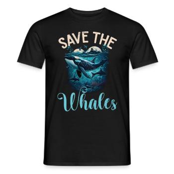 Killerwal Schwertwal Wale beobachten Orca Wal - Männer T-Shirt - Schwarz - Vorne - AI Model Male 178 light (178cm)