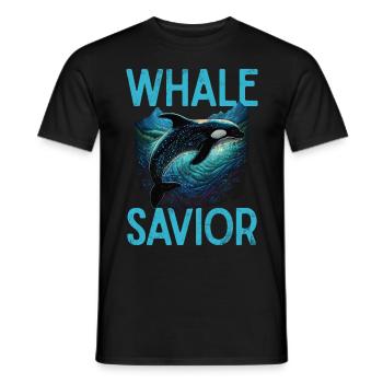 Killer whale killer whale watching Orca whale watching - Men's T-Shirt - black - Front - AI Model Male 178 light (178cm)