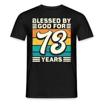 73 Geburtstag Geschenk Jahre Lustig Spruch - Männer T-Shirt - Schwarz - Vorne - AI Model Male 178 light (178cm)