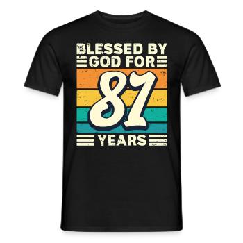 81 Birthday Gift Years Funny Saying - Men's T-Shirt - black - Front - AI Model Male 178 light (178cm)