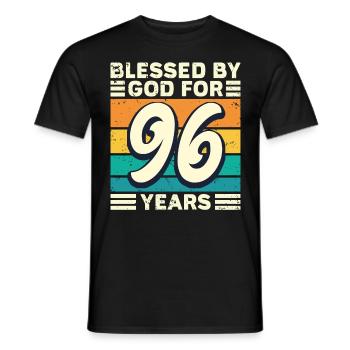 96 années de cadeaux d’anniversaire drôle de dicton - T-shirt homme - noir - Devant - AI Model Male 178 light (178cm)