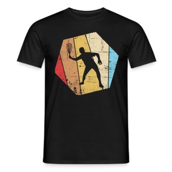 Racquetball Vintage Retro - Männer T-Shirt - Schwarz - Vorne - AI Model Male 178 light (178cm)