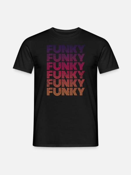 Funky Music Retro - Men's T-Shirt - black