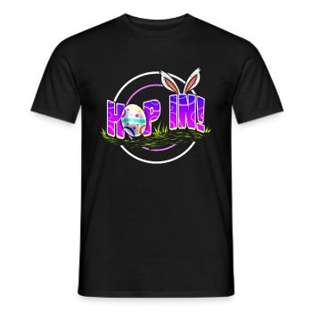 Easter Rabbit Hoop In To Easter - Männer T-Shirt - Schwarz - Vorne - AI Model Male 178 light (178cm)