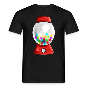 Egg Painted As Candy Dispenser For Easter - Men's T-Shirt - black - Front - AI Model Male 178 light (178cm)