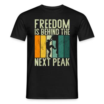Escalade libre Alpinistes & escalade de bloc Escalade libre - T-shirt homme - noir - Devant - AI Model Male 178 light (178cm)