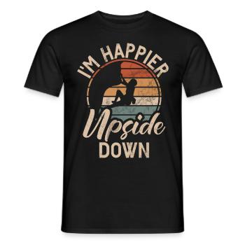 Free Climbing Mountaineers & Bouldering Free Climbing - Men's T-Shirt - black - Front - AI Model Male 178 light (178cm)