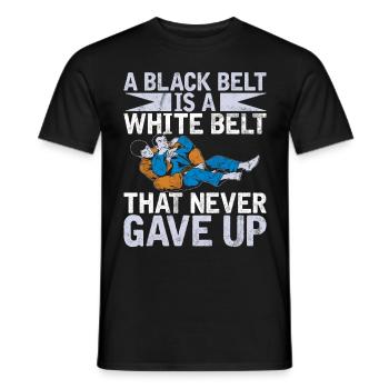 Jiu Jitsu Martial Arts Kung Fu & Karate Jiu Jitsu - Men's T-Shirt - black - Front - AI Model Male 178 light (178cm)
