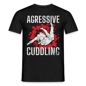 Jiu Jitsu Martial Arts Kung Fu & Karate Jiu Jitsu - Men's T-Shirt - black - Front - AI Model Male 178 light (178cm)