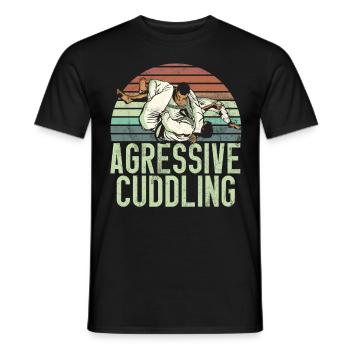 Jiu Jitsu Martial Arts Kung Fu & Karate Jiu Jitsu - Men's T-Shirt - black - Front - AI Model Male 178 light (178cm)