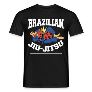 Jiu Jitsu Martial Arts Kung Fu & Karate Jiu Jitsu - Men's T-Shirt - black - Front - AI Model Male 178 light (178cm)