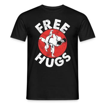 Jiu Jitsu Arts Martiaux Kung Fu & Karaté Jiu Jitsu - T-shirt homme - noir - Devant - AI Model Male 178 light (178cm)