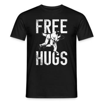 Jiu Jitsu Arts Martiaux Kung Fu & Karaté Jiu Jitsu - T-shirt homme - noir - Devant - AI Model Male 178 light (178cm)