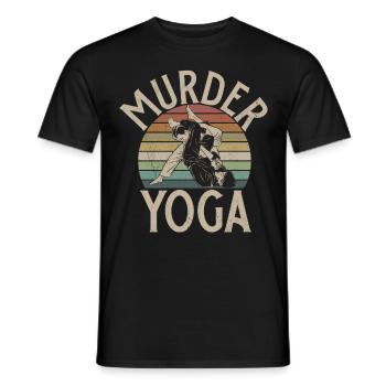 Jiu Jitsu Martial Arts Kung Fu & Karate Jiu Jitsu - Men's T-Shirt - black - Front - AI Model Male 178 light (178cm)