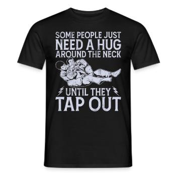 Jiu Jitsu Martial Arts Kung Fu & Karate Jiu Jitsu - Men's T-Shirt - black - Front - AI Model Male 178 light (178cm)