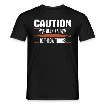 Poterie Argile Cours de poterie Poterie Getöpfert - T-shirt homme - noir - Devant - AI Model Male 178 light (178cm)