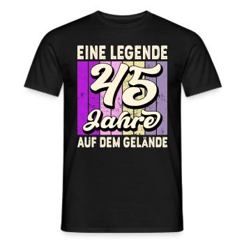 Jubiläum 45 Jahre Geschenk Arbeit Lustig Spruch - Männer T-Shirt - Schwarz - Vorne - AI Model Male 178 light (178cm)