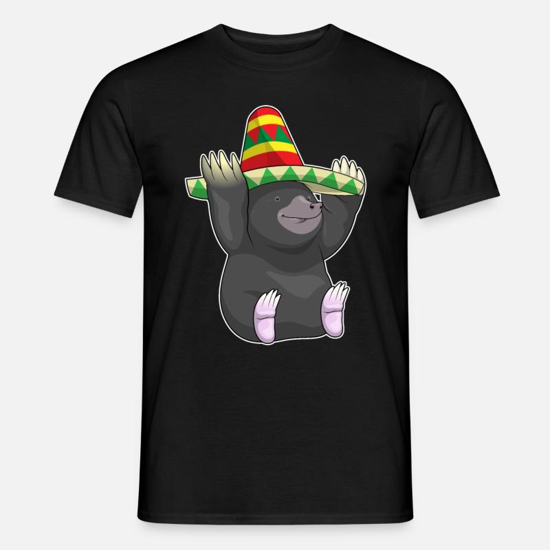 Mole Mexican Hat - Men’s T-shirt - black