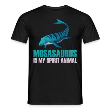 Biologiste marin Mosasaurus Time Dinosaur - T-shirt homme - noir - Devant - AI Model Male 178 light (178cm)