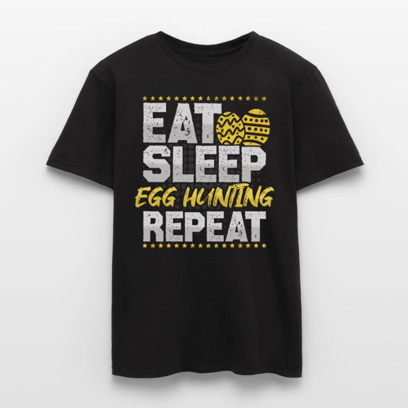 Happy Easter Motif Easter Eggs Funny Easter Men’s T-shirt