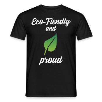 Eco-Friendly and Proud - Männer T-Shirt - Schwarz - Vorne - AI Model Male 178 light (178cm)