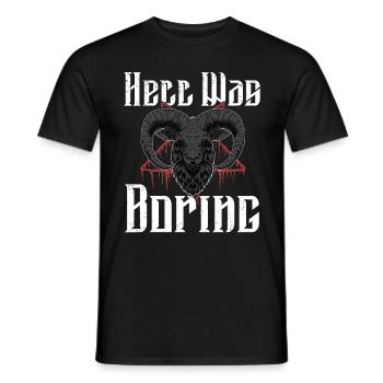 Satan Belzébuth Diable Gothique Pentagramme Mystique - T-shirt homme - noir - Devant - AI Model Male 178 light (178cm)