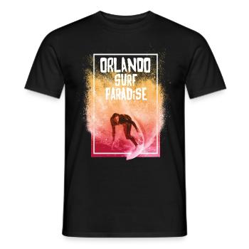 Surfen Orlando Florida Urlaub Strand Sonne - Männer T-Shirt - Schwarz - Vorne - AI Model Male 178 light (178cm)