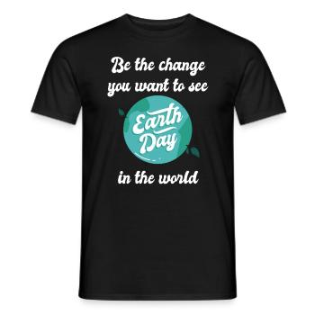 Be the change you want to see in the world - Männer T-Shirt - Schwarz - Vorne - AI Model Male 178 light (178cm)