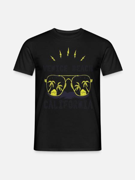 Occhiali da sole California Venice Beach Palm Beach - T-shirt uomo - nero