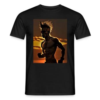 Punk Runner - T-shirt homme - noir - Devant - AI Model Male 178 light (178cm)