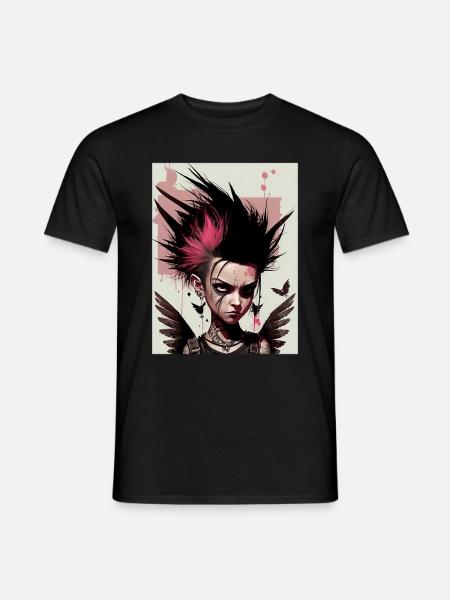 Fée punk cool - T-shirt homme - noir