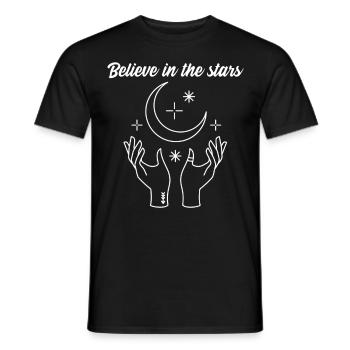 Believe in the stars - Astrology Horoscope - Männer T-Shirt - Schwarz - Vorne - AI Model Male 178 light (178cm)