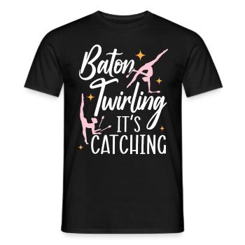 Baton Twirling Es ist fesselnd Baton Twirling - Männer T-Shirt - Schwarz - Vorne - AI Model Male 178 light (178cm)