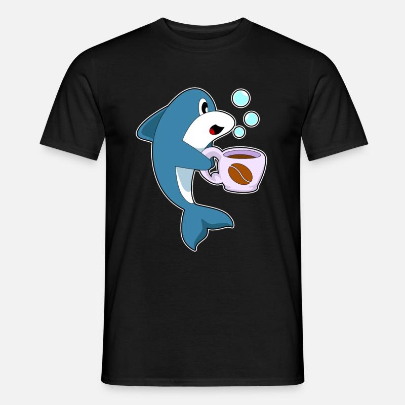Tasse à café Delfin - T-shirt homme - noir