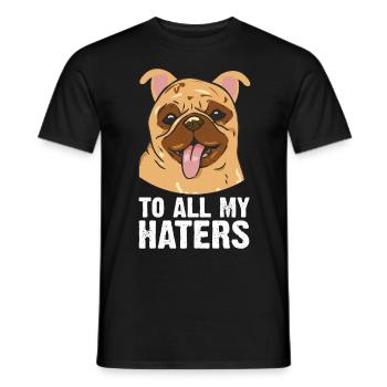 Pit Bull Bulldog Terrier Chien Amoureux des Chiens - T-shirt homme - noir - Devant - AI Model Male 178 light (178cm)