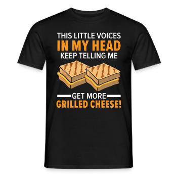 Voices in my head telling me that I am - Men's T-Shirt - black - Front - AI Model Male 178 light (178cm)
