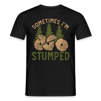 Manchmal bin ich ratlos Arboriculture Arborist - Männer T-Shirt - Schwarz - Vorne - AI Model Male 178 light (178cm)
