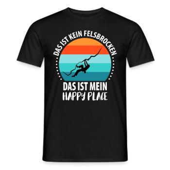 Vintage Bouldern Boulderer Klettern Kletterer - Männer T-Shirt - Schwarz - Vorne - AI Model Male 178 light (178cm)