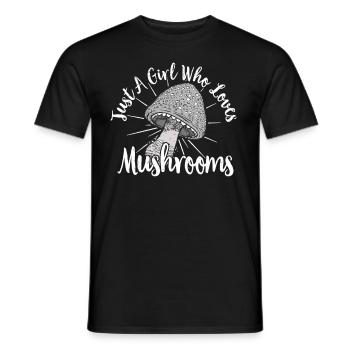 Cueilleur de champignons Chasseurs de champignons Amateurs de champignons Champignons Ferme de champignons - T-shirt homme - noir - Devant - AI Model Male 178 light (178cm)