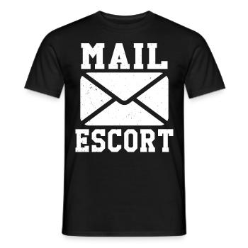 Postman Postal service provider Postman - Men's T-Shirt - black - Front - AI Model Male 178 light (178cm)
