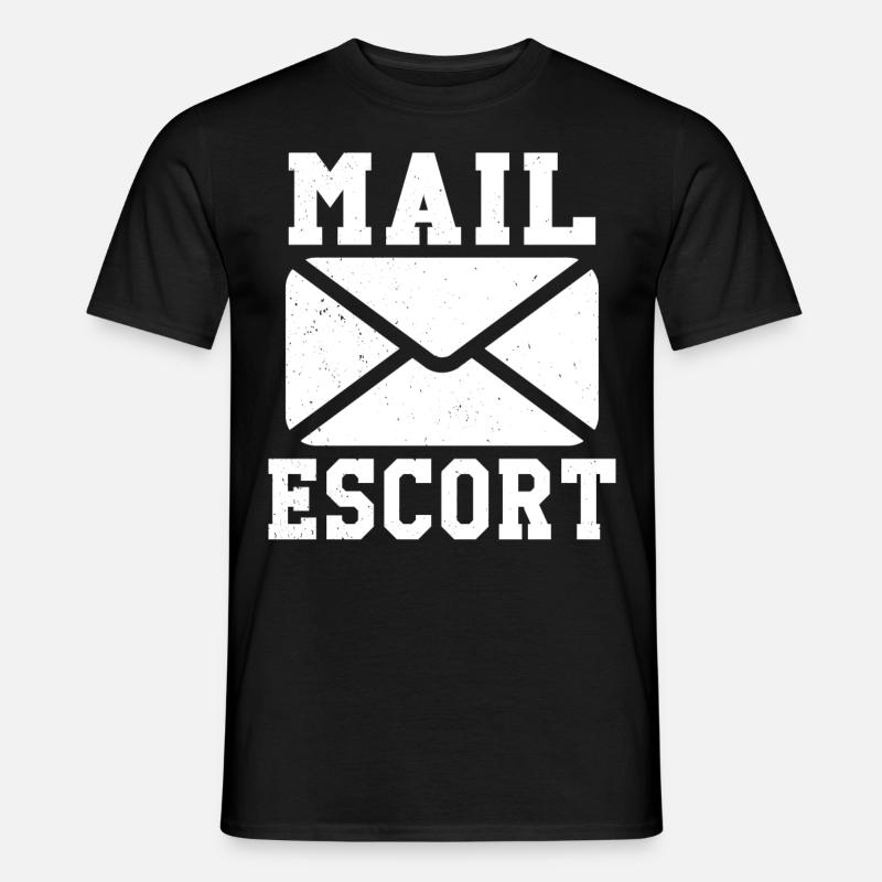 Postbote Postdienstleister Briefträger - Männer T-Shirt - Schwarz