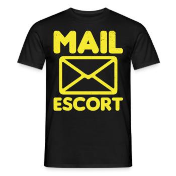 Postman Postal service provider Postman - Men's T-Shirt - black - Front - AI Model Male 178 light (178cm)