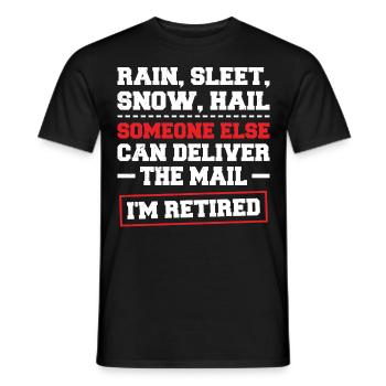 Postman Postal service provider Postman - Men's T-Shirt - black - Front - AI Model Male 178 light (178cm)