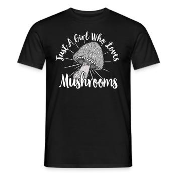 Cueilleur de champignons Chasseurs de champignons Amateurs de champignons Champignons Ferme de champignons - T-shirt homme - noir - Devant - AI Model Male 178 light (178cm)