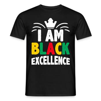 Black Woman African American Pride - Männer T-Shirt - Schwarz - Vorne - AI Model Male 178 light (178cm)