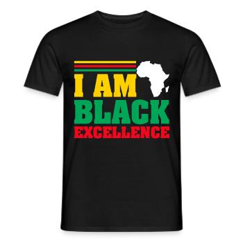 Black Woman African American Pride - Männer T-Shirt - Schwarz - Vorne - AI Model Male 178 light (178cm)