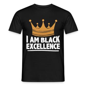 Black Woman African American Pride - Männer T-Shirt - Schwarz - Vorne - AI Model Male 178 light (178cm)
