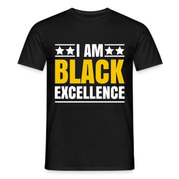 Black Woman African American Pride - Männer T-Shirt - Schwarz - Vorne - AI Model Male 178 light (178cm)
