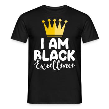 Black Woman African American Pride - Männer T-Shirt - Schwarz - Vorne - AI Model Male 178 light (178cm)