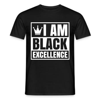 Black Woman African American Pride - Männer T-Shirt - Schwarz - Vorne - AI Model Male 178 light (178cm)